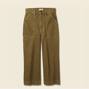 Wrangler Wide Leg Utility Crop Jean - Falcon Brown